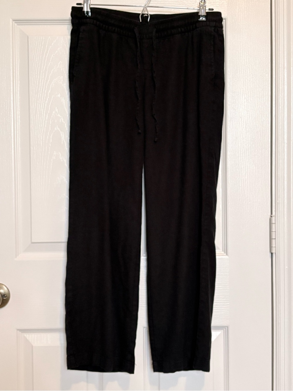 Old Navy Black Drawstring Linen Pants